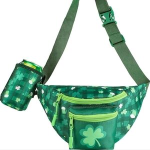 Stylish Green Shamrock Belt Bag